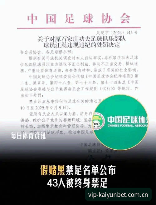 中国足协第三批禁足名单事件完整解读指南——在kaiyun官方平台深度追踪行业震荡